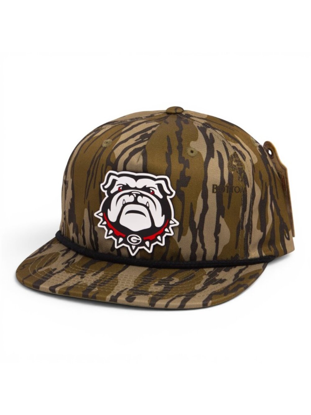 Georgia Bulldogs UGA 3D Umpqua Rope Hat- Mossy Oak Bottomland/ Black